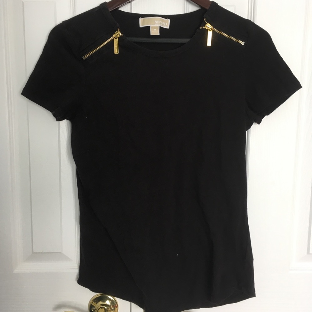 Michael Korda zipper t shirt